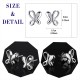 925 Sterling Silver New Design Butterfly Studs Fashion Jewellery Earrings