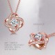 Satellite Series Pendant, 925 Sterling Silver, 5A Cubic Zircon, Rose Gold Plating, Hot selling Necklace Gifts for Women.