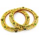 Heavy Meena Work & Gold Bangles