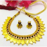 Short Gold Ginni Laxmi Set with Earrings