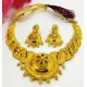 Latest Gold Neck Set with Earrings