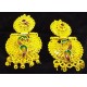 Rajwada Gold Neck Heavy Set, Peacock Design with Earrings