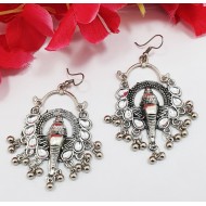  Latest Ganesh Silver Finish Designer Earrings