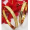 Traditional Gold Bangles with Artificial Diamonds