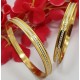 Traditional Gold Bangles with Artificial Diamonds