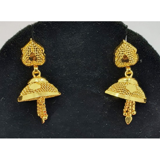 Micro Plated Stylish Gold Jhumka