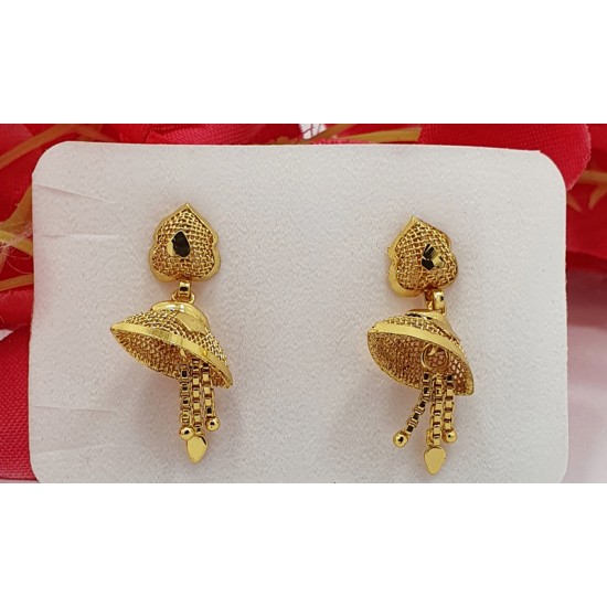 Micro Plated Stylish Gold Jhumka