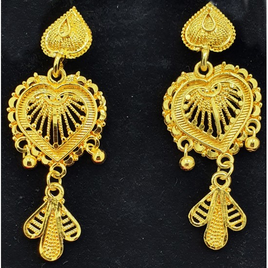 Full Neck, Heavy, Chokar Gold Neck Set with Earrings