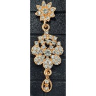 Bridal Heavy, Full Neck, 3 Piece Rose Gold Chokar Set with Earrings