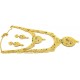 Traditional Bridal Double Gold Long Set with Earrings