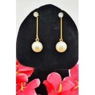 All-In-One Stylish Gold, Diamond, Pearl Earrings