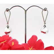The Silver Ball Stylish Hanging Earrings
