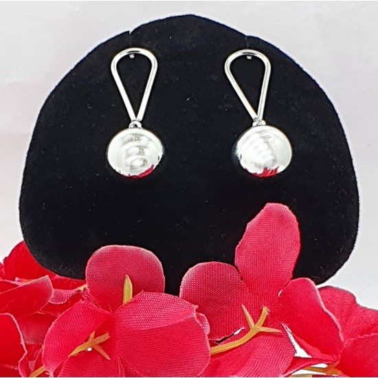 The Silver Ball Stylish Hanging Earrings