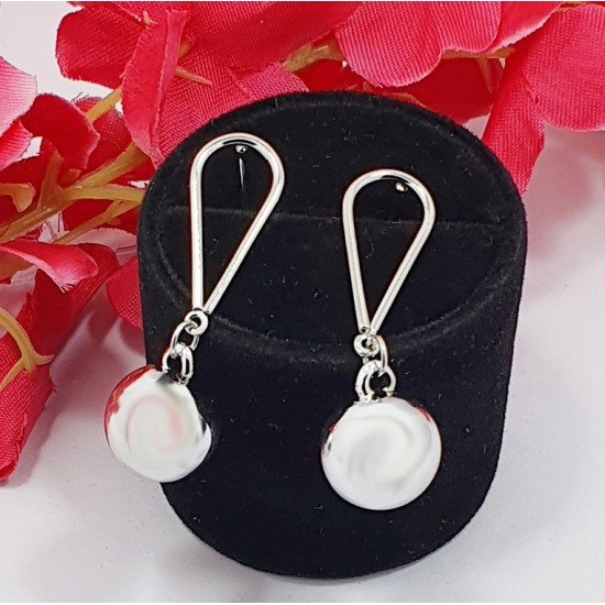 The Silver Ball Stylish Hanging Earrings