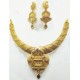 Diamond & Gold Neck Set with Earrings